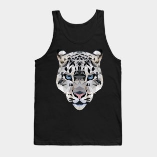 Geometrical Snow Leopard Tank Top